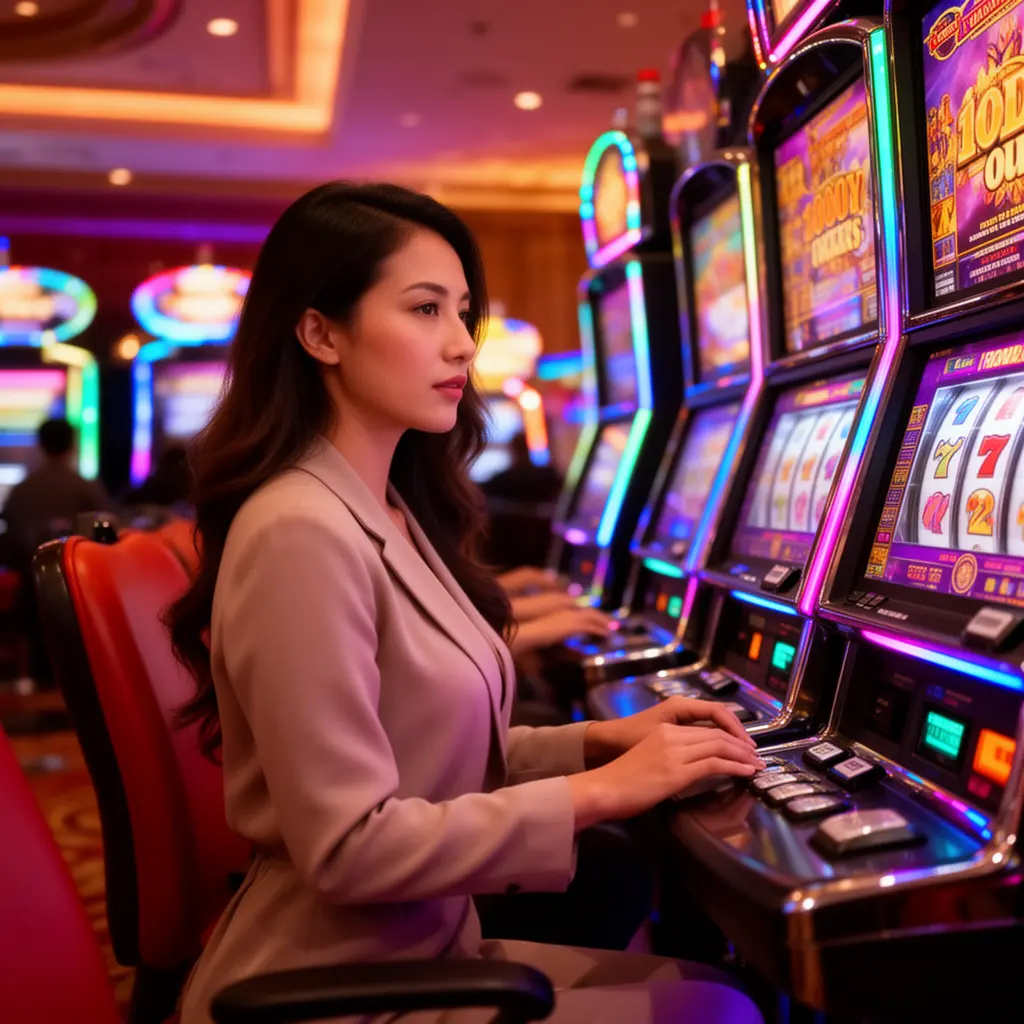 Dealer kasino profesional Indonesia menyambut pemain dengan tangan terulur dikelilingi chip poker bercahaya yang mewakili pengalaman masuk A777 premium di Indonesia A777 – Temukan permainan slot imersif yang dirancang untuk pemain Indonesia